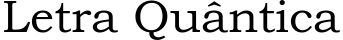 Letra Quântica